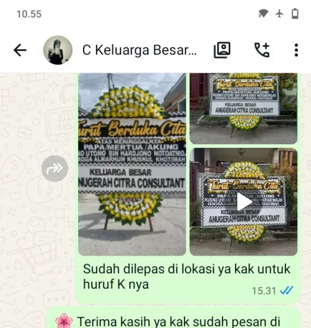 Pengiriman Papan Bunga Duka Universitas Pancasila