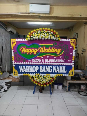 Papan Bunga di Universitas Pancasila